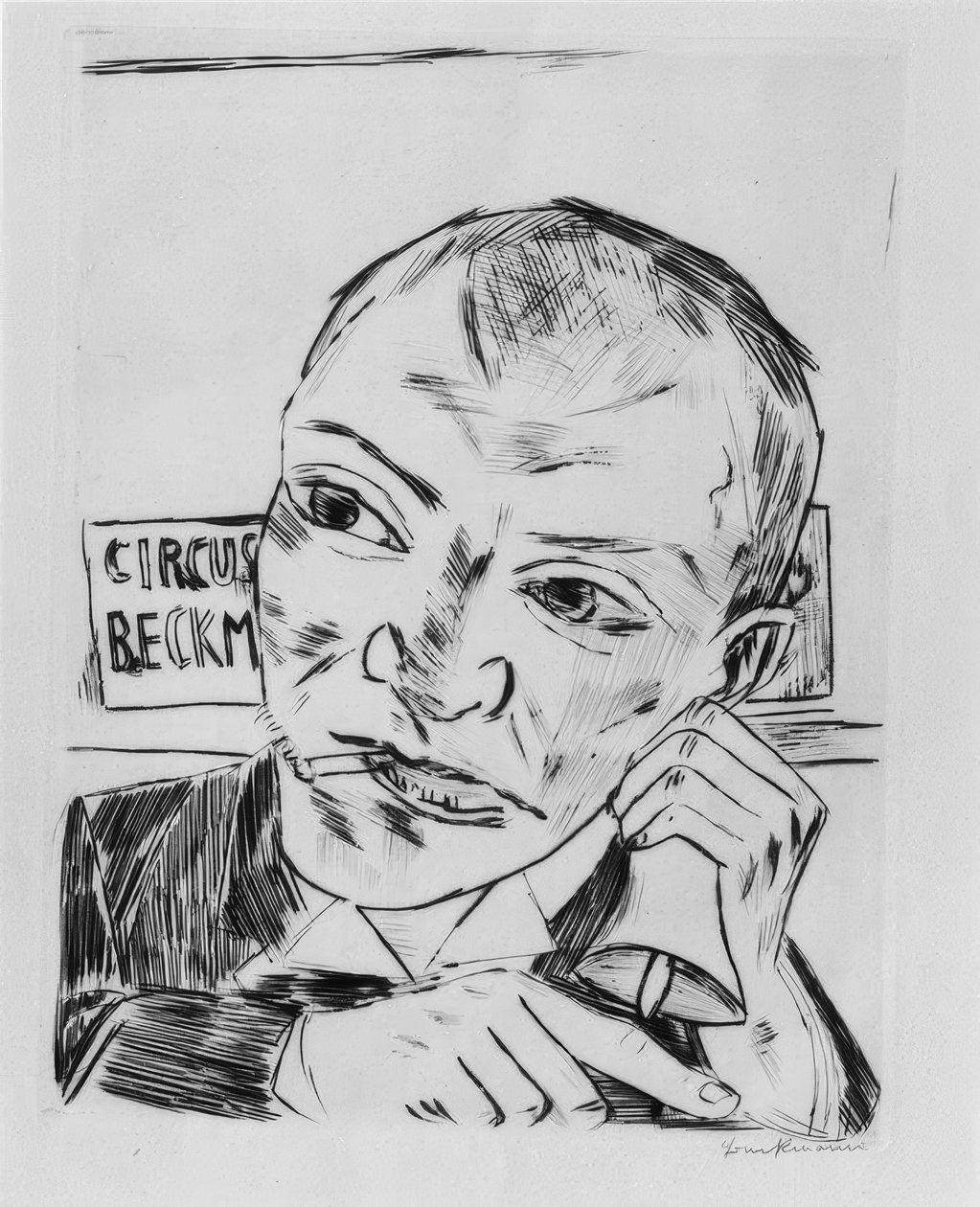 Den som gråter av Max Beckmann