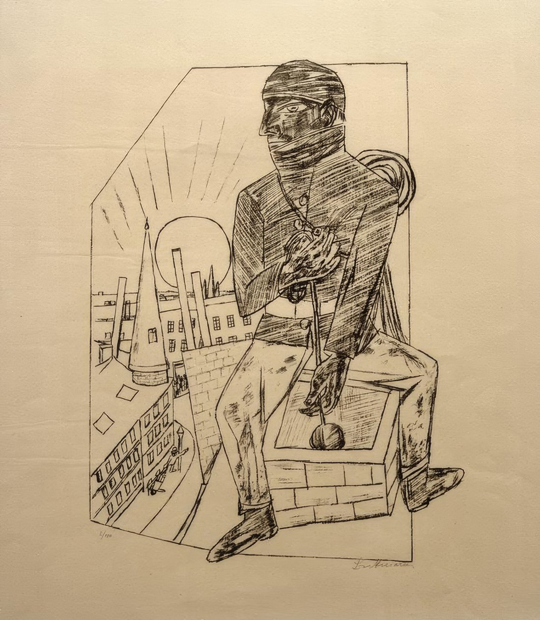 Skorsteinsfeieren av Max Beckmann