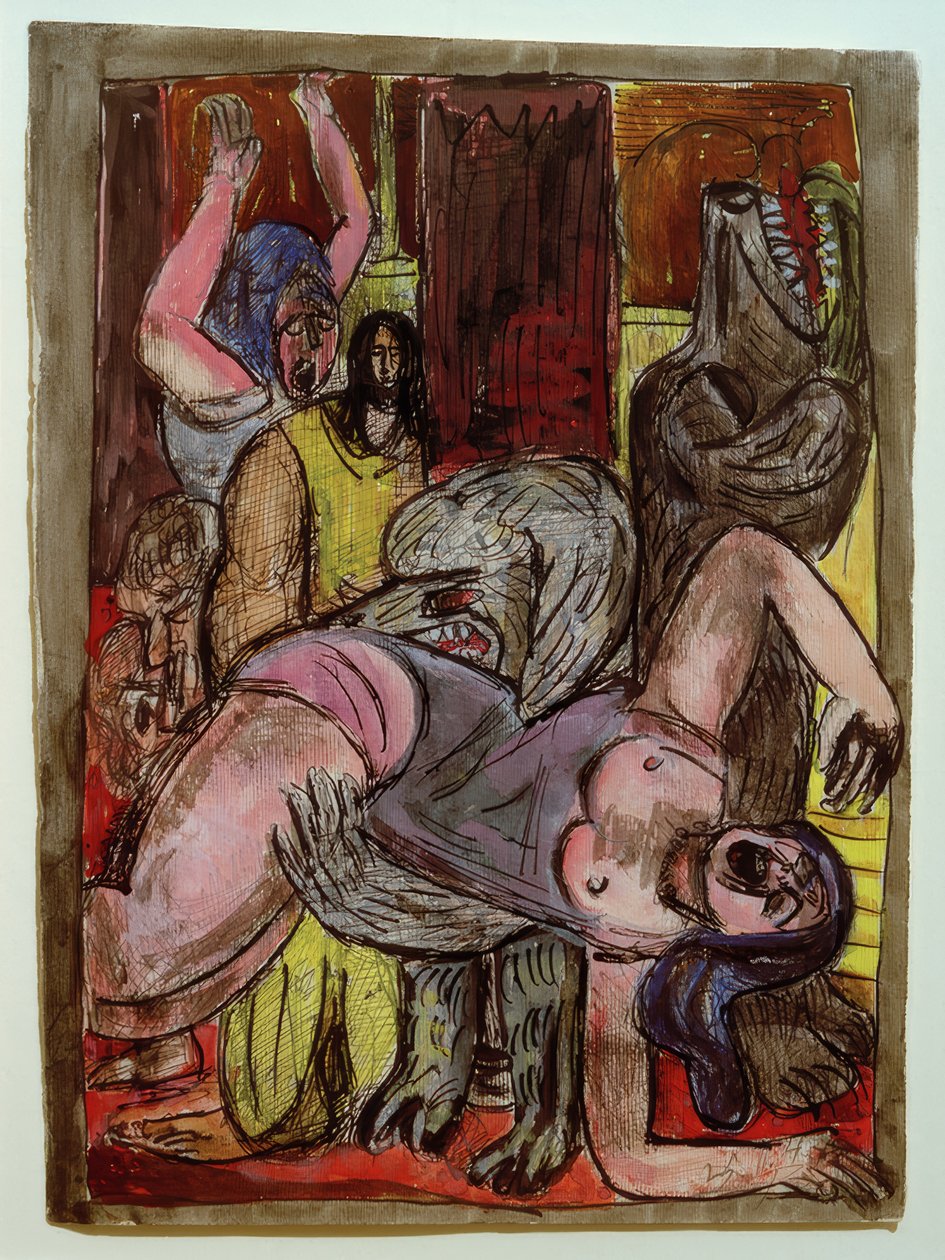 Hundene blir større av Max Beckmann