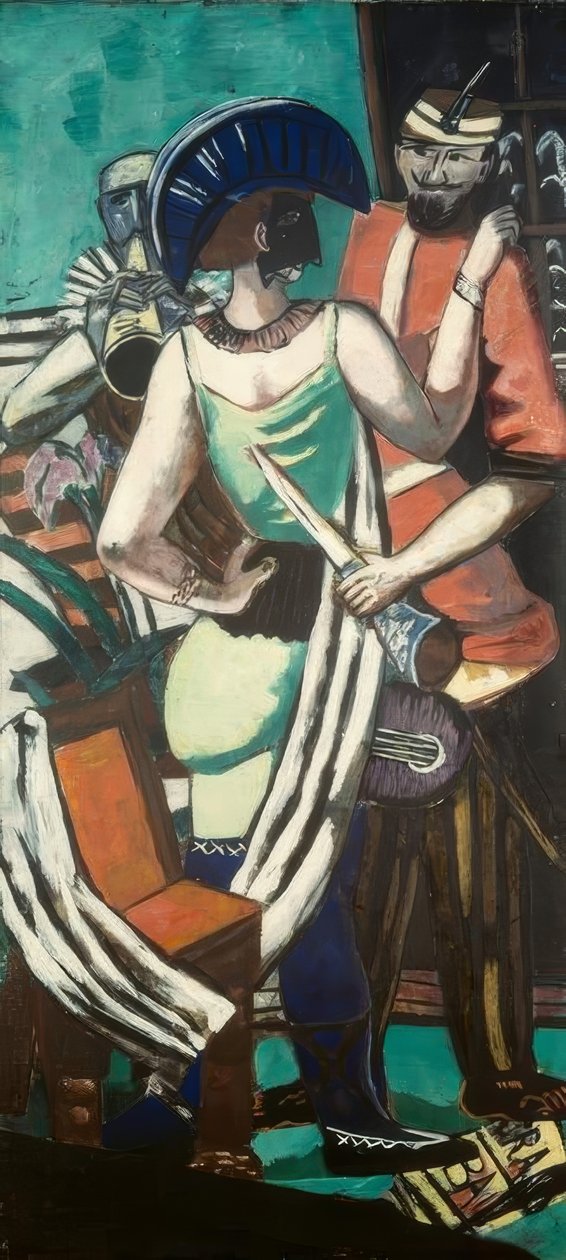 Mardi Gras Paris av Max Beckmann