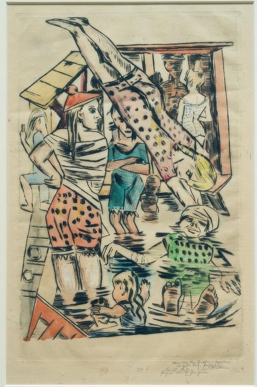 Damebad av Max Beckmann