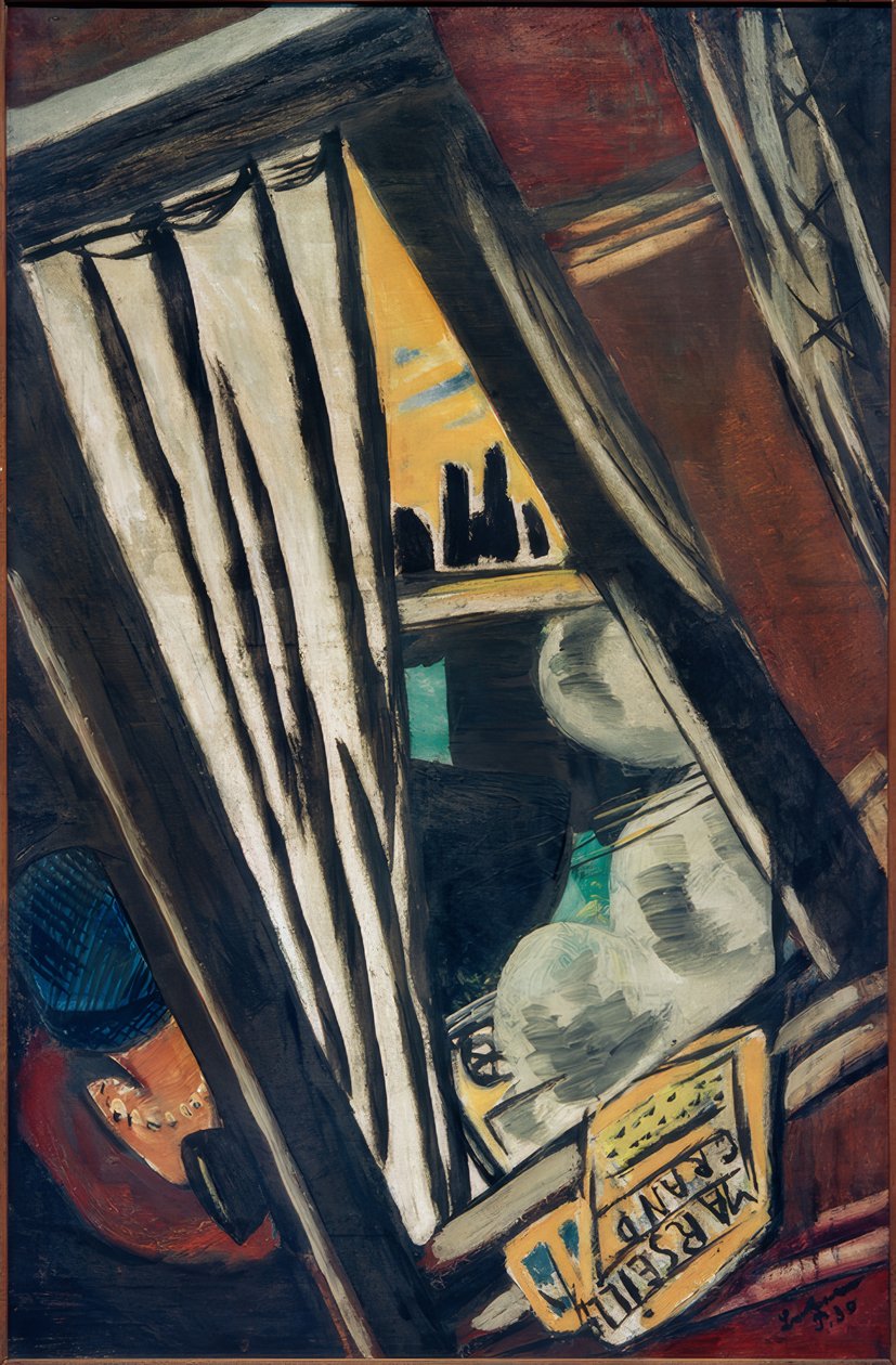 Golden Arrow: Utsikt fra hurtigtogvinduet av Max Beckmann