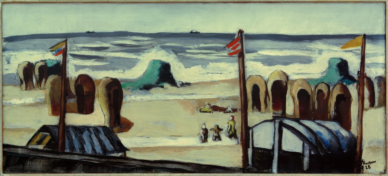 Grå strand av Max Beckmann