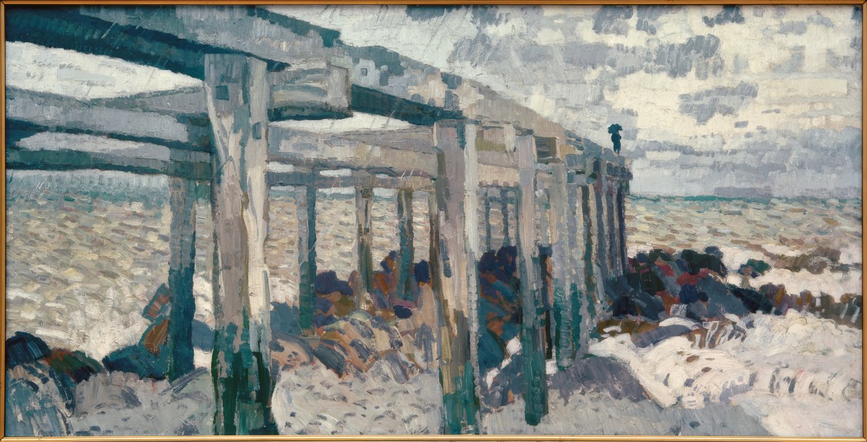 Stor scene av Max Beckmann