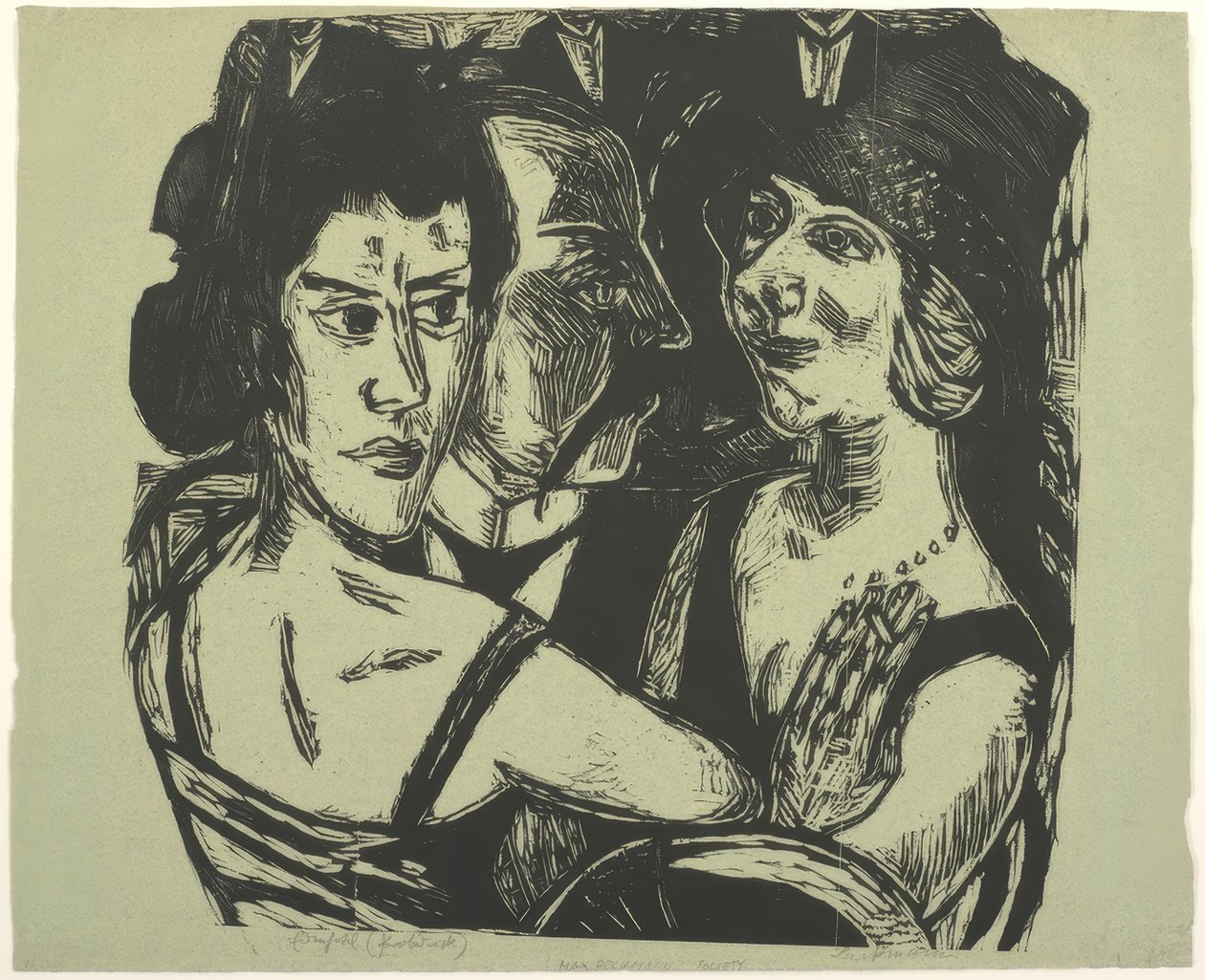 Gruppeportrett, Eden Bar av Max Beckmann