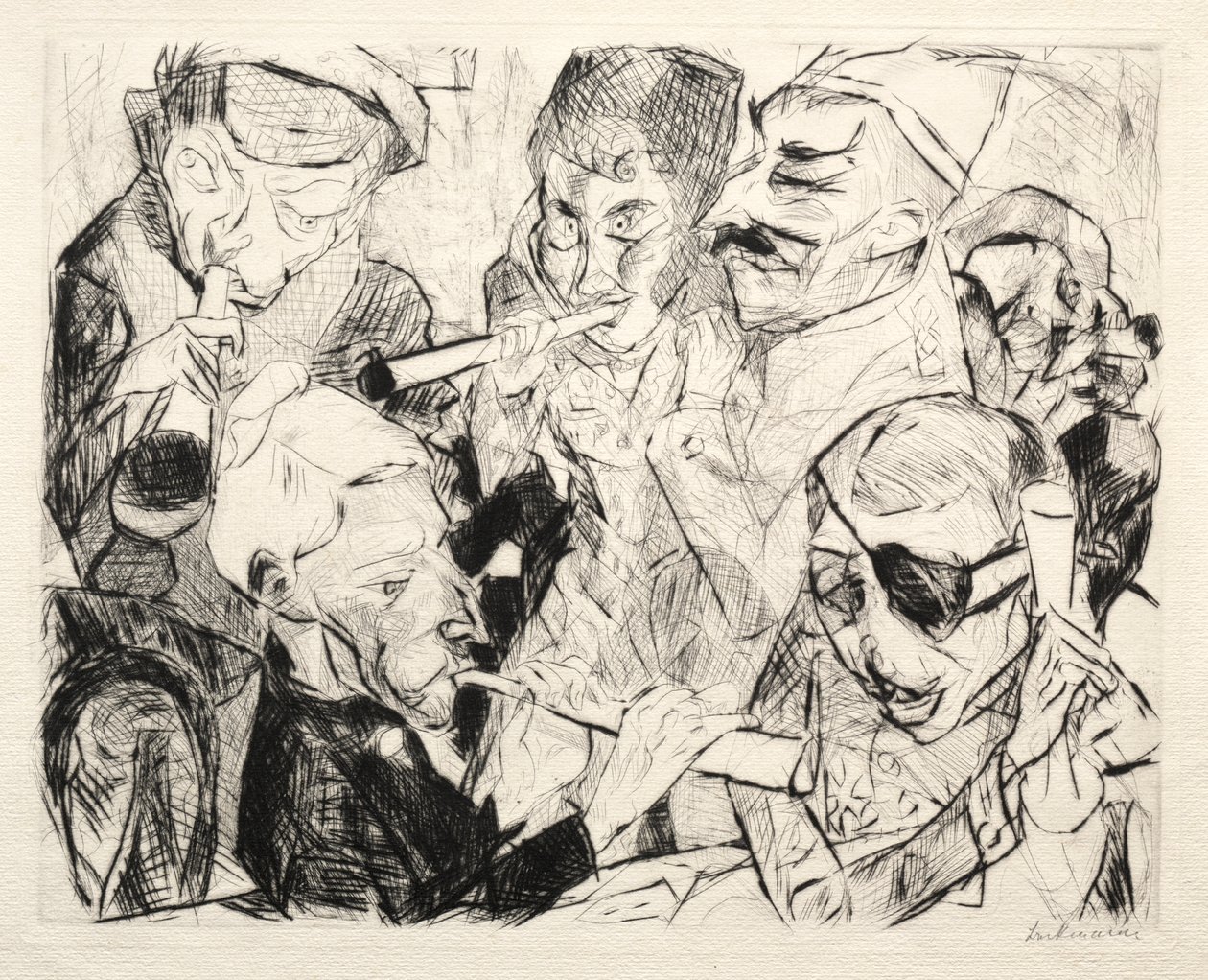 Godt nytt år 1917 av Max Beckmann