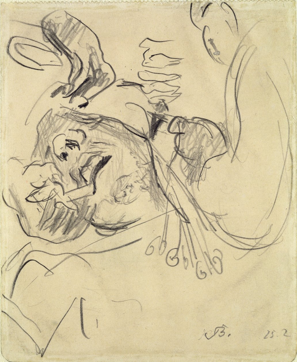 Hodeoperasjonspasient av Max Beckmann