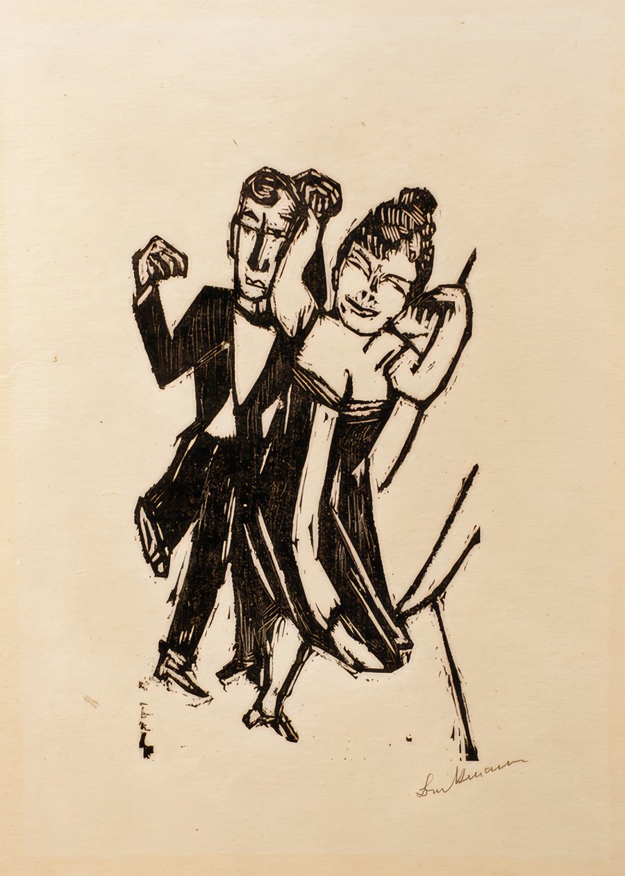 Lite dansende par av Max Beckmann