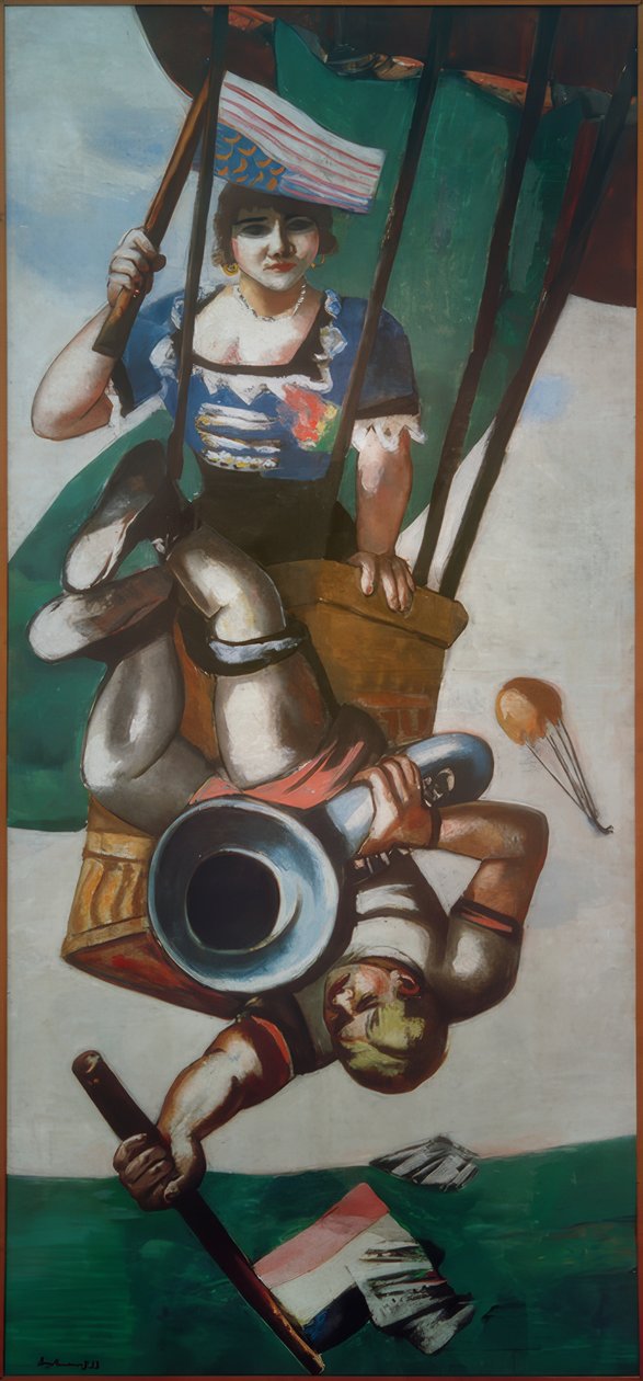 Aerialister av Max Beckmann