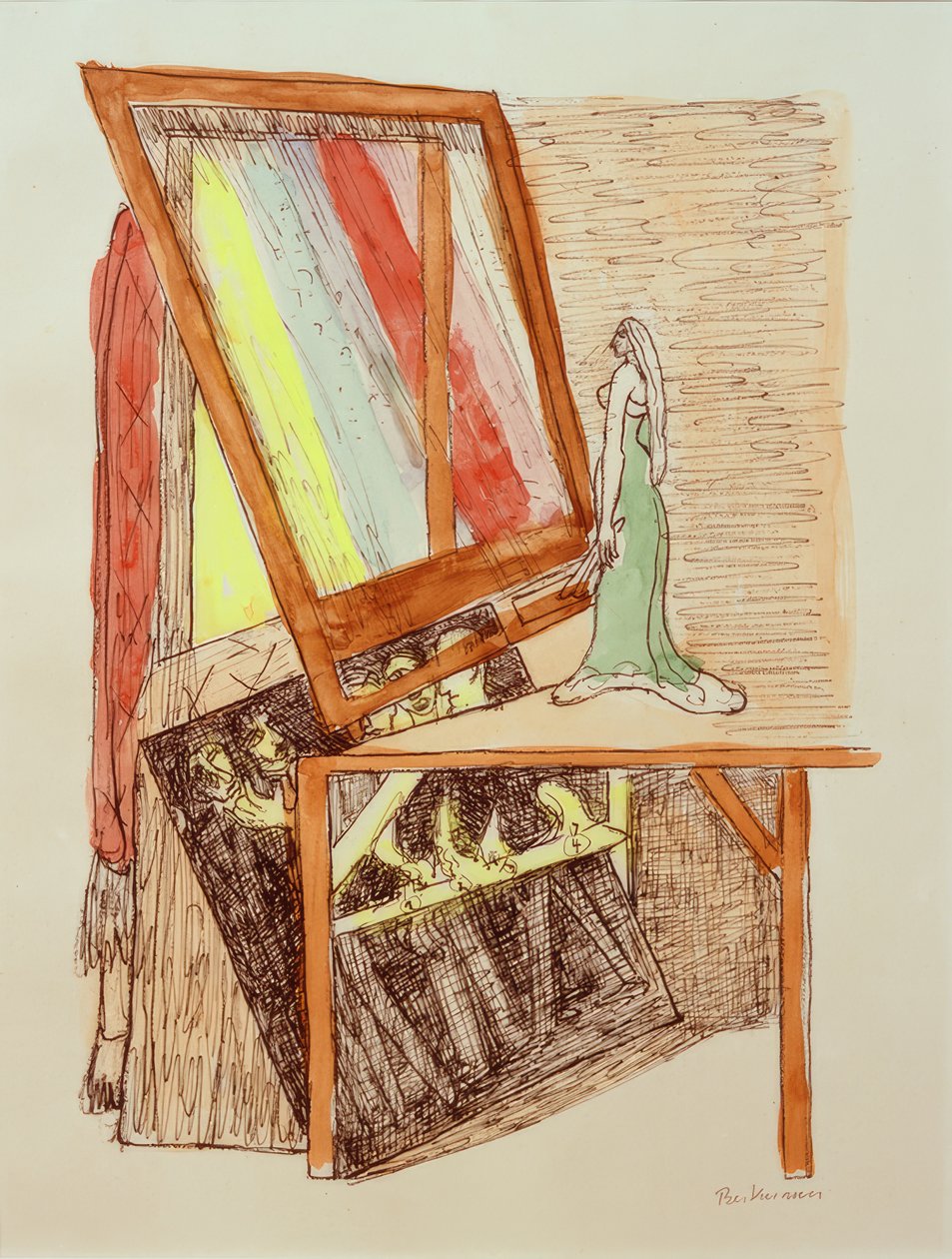 MAGISK SPEIL (Zauberspiegel) av Max Beckmann