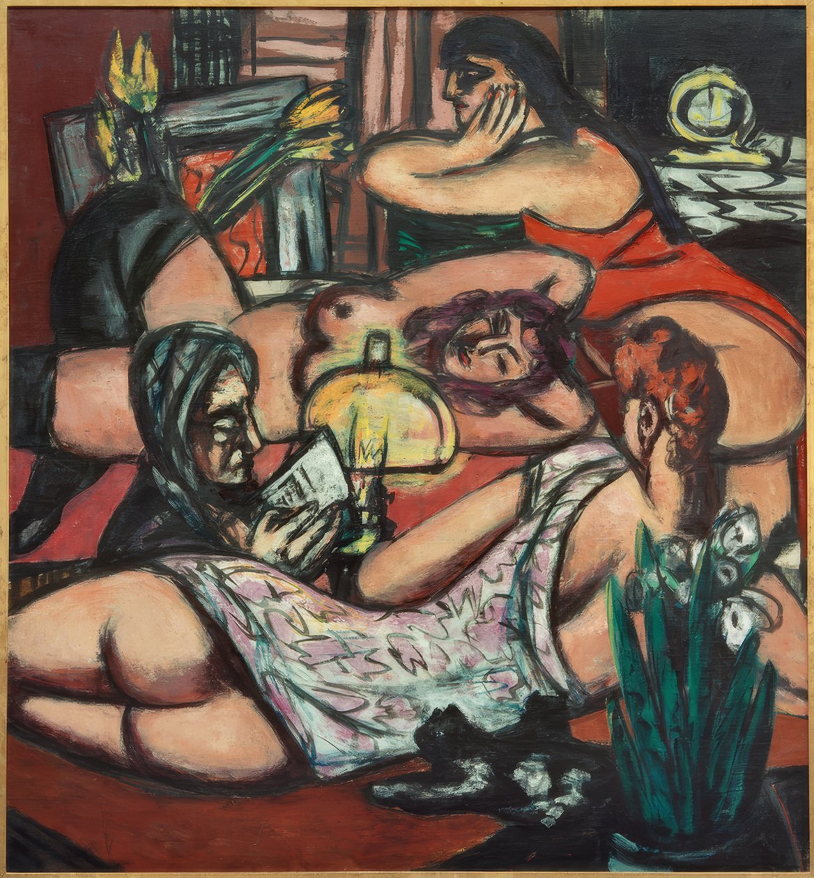 Jenterom (siesta) av Max Beckmann