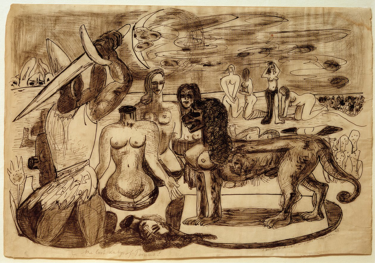Perseus (Hercules) siste oppgave av Max Beckmann