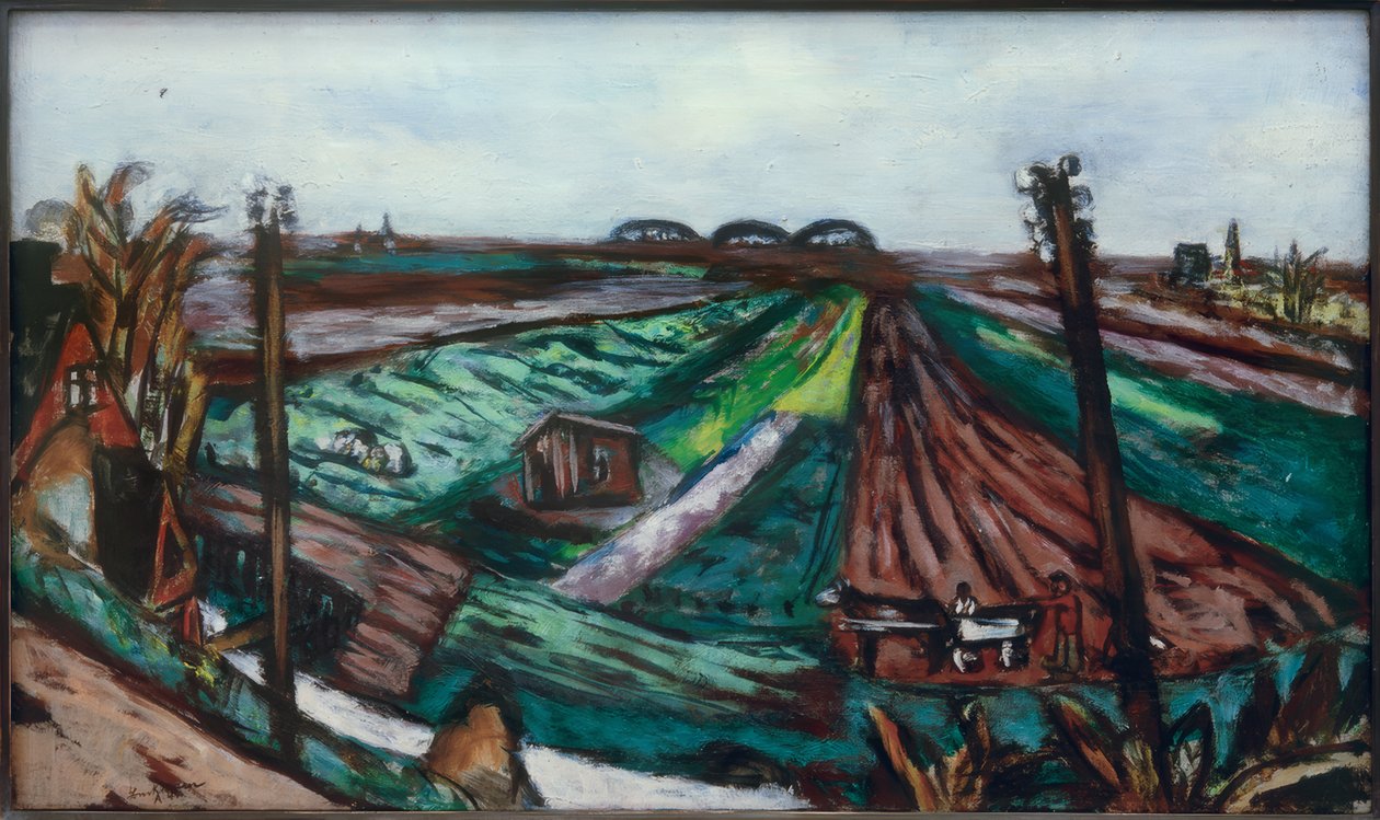 Polderlandskap med Hembrug av Max Beckmann