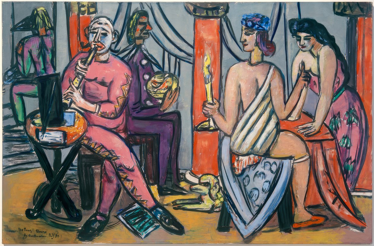 Pompeii-Klovner av Max Beckmann