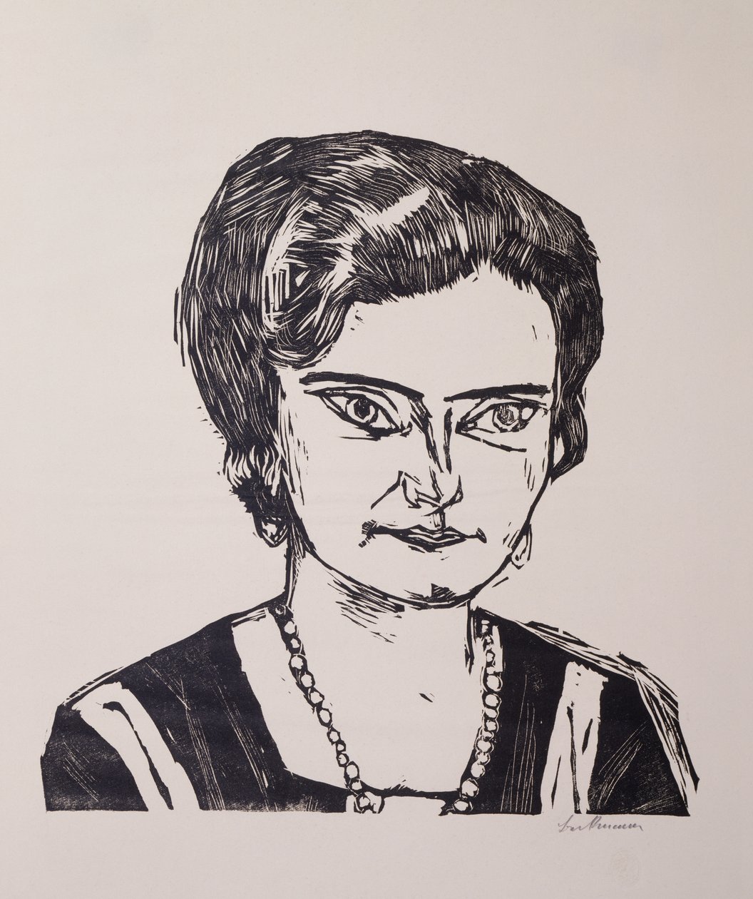 Portrett av fru HM (Naila) av Max Beckmann