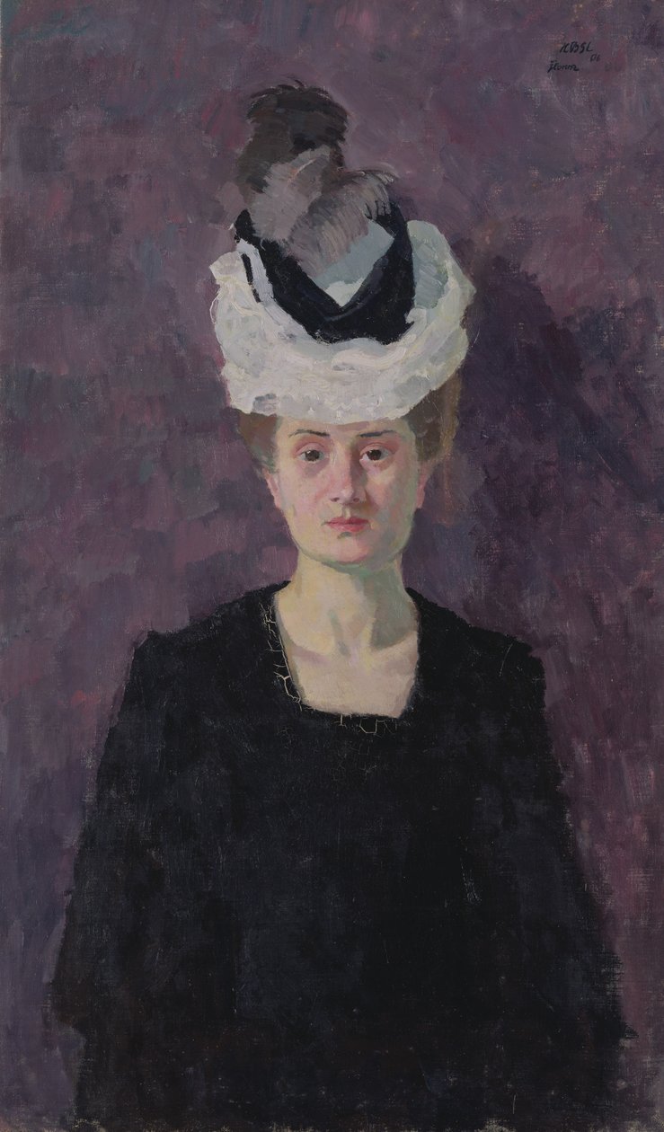 Portrett av fru Minna Tube-Beckmann av Max Beckmann