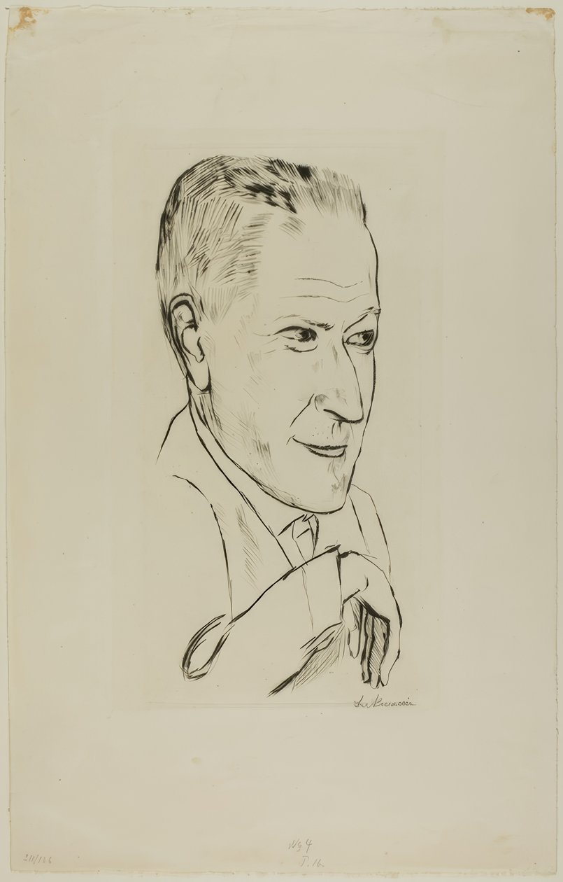 Portrett av Reinhard Pieper av Max Beckmann
