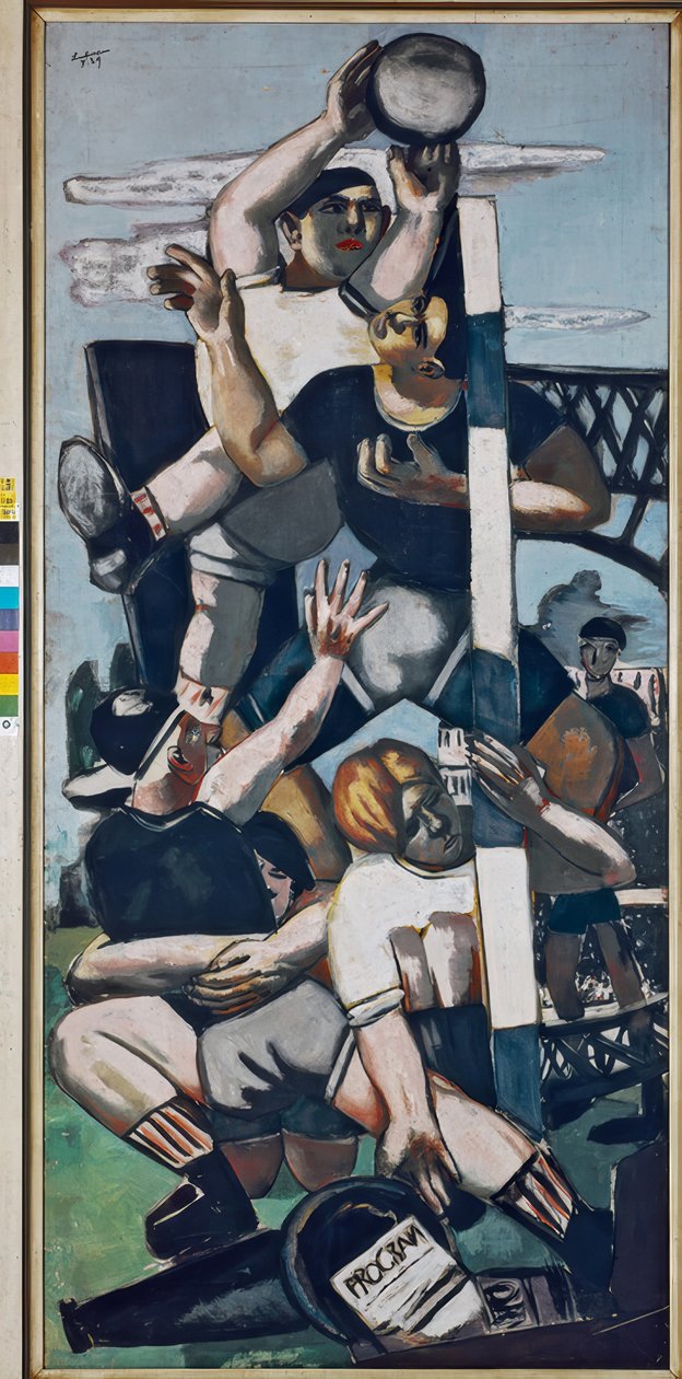 Rugbyspiller av Max Beckmann