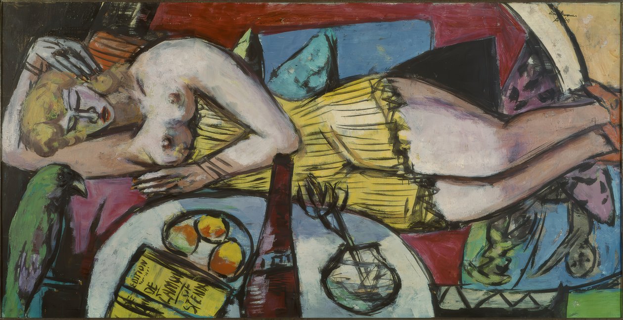 Hvilende kvinne (kvinneverden) av Max Beckmann
