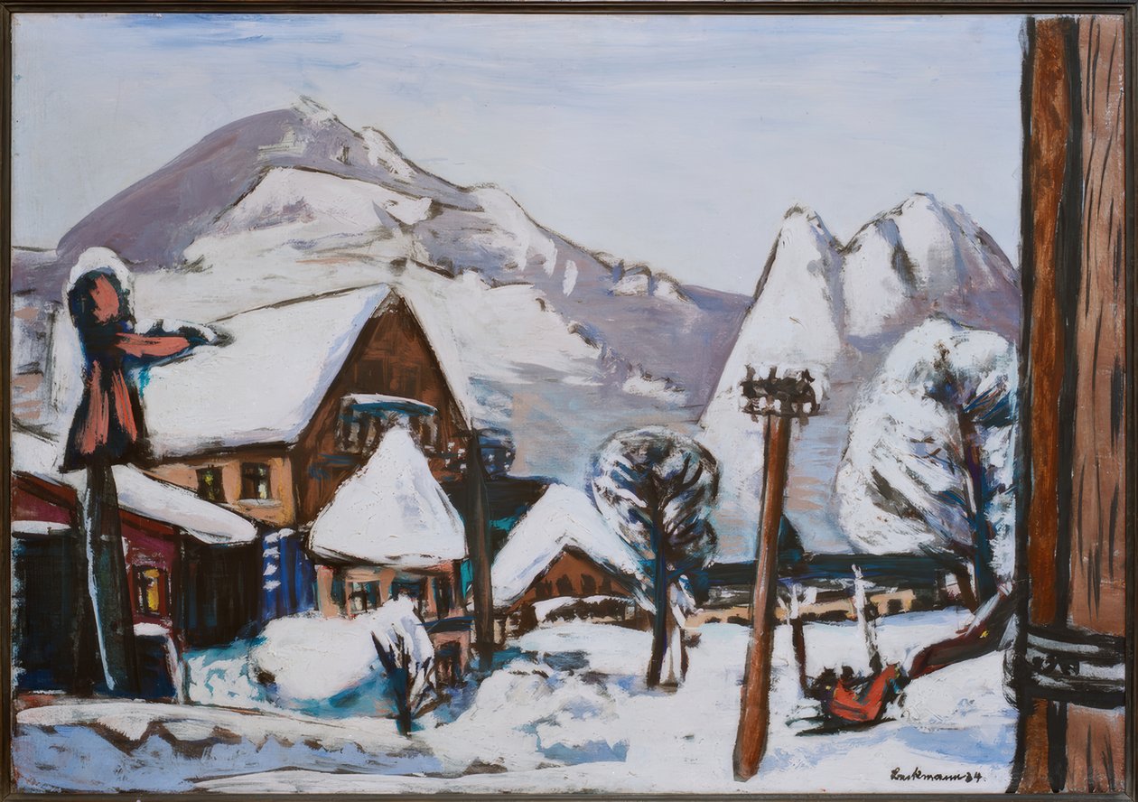 Garmisch snølandskap av Max Beckmann
