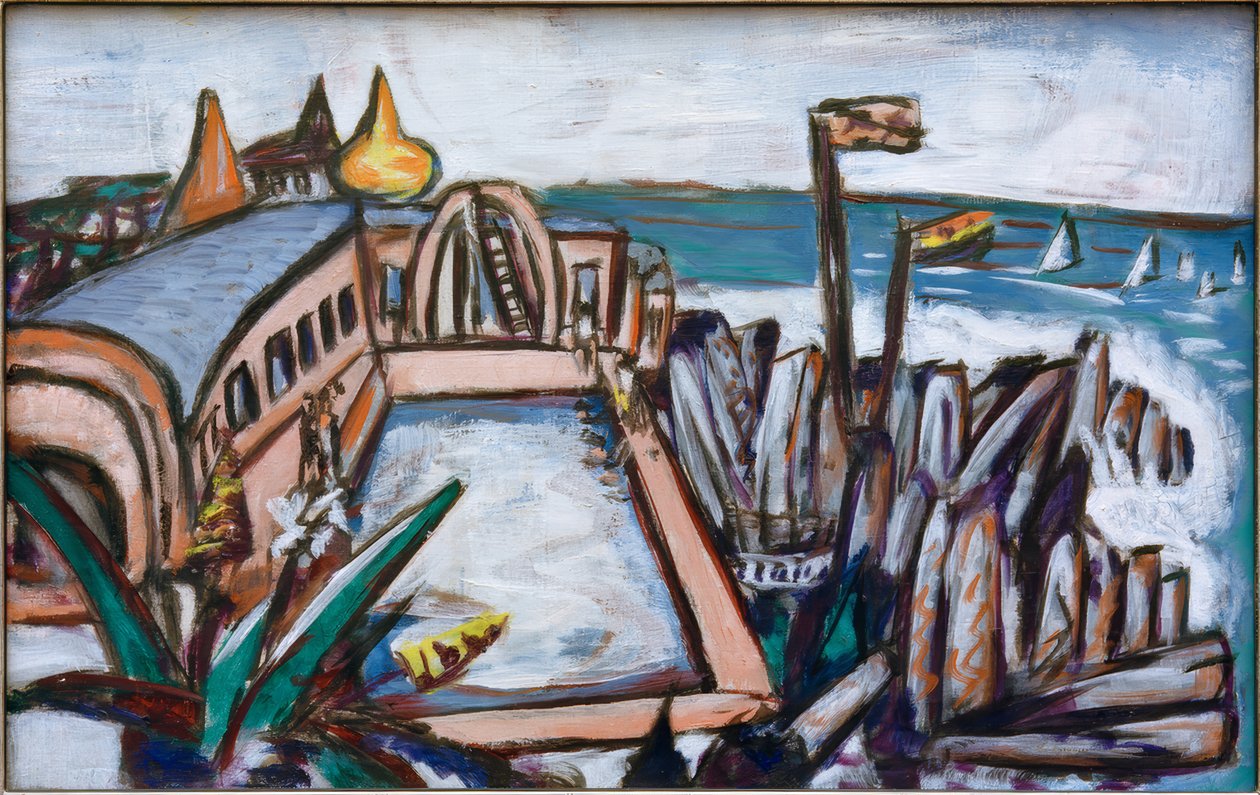 Cap Martin svømmebasseng av Max Beckmann