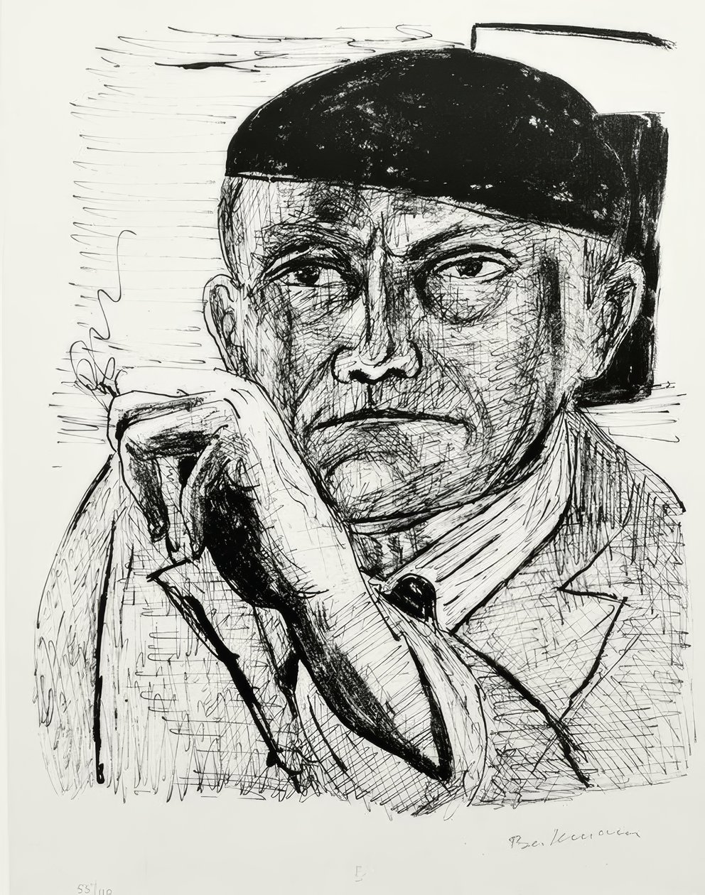 Selvportrett av Max Beckmann