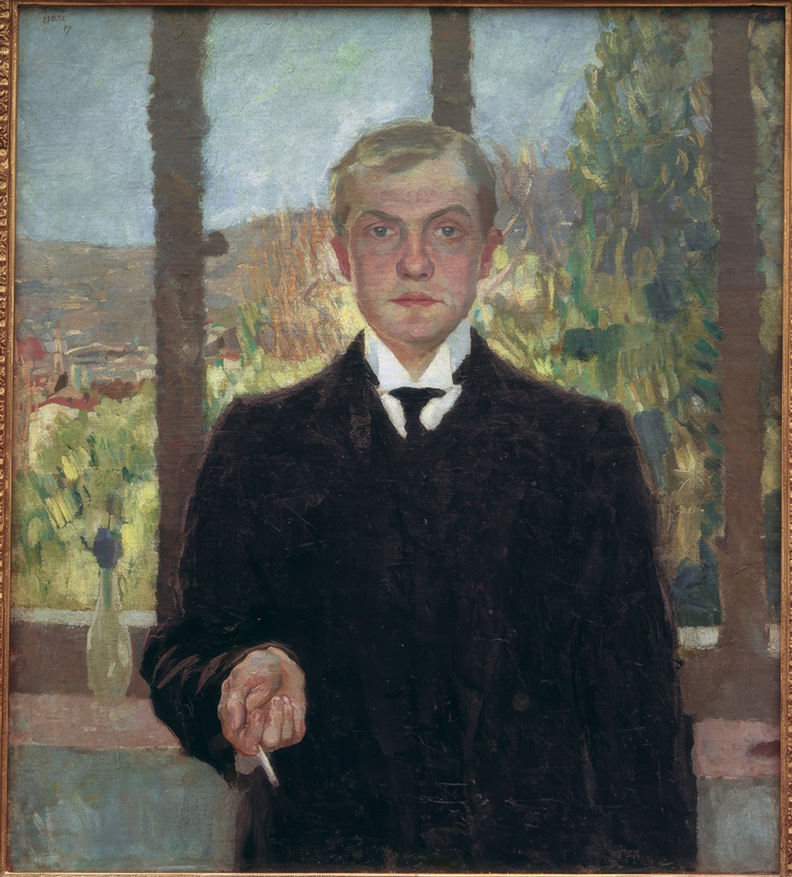Selvportrett Firenze av Max Beckmann