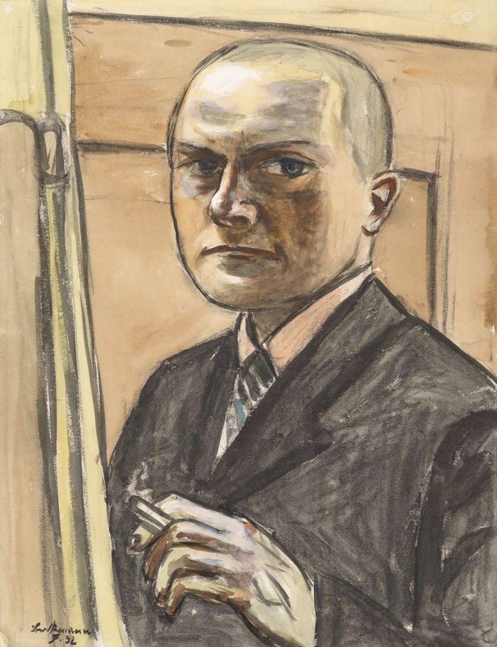 Selvportrett av Max Beckmann