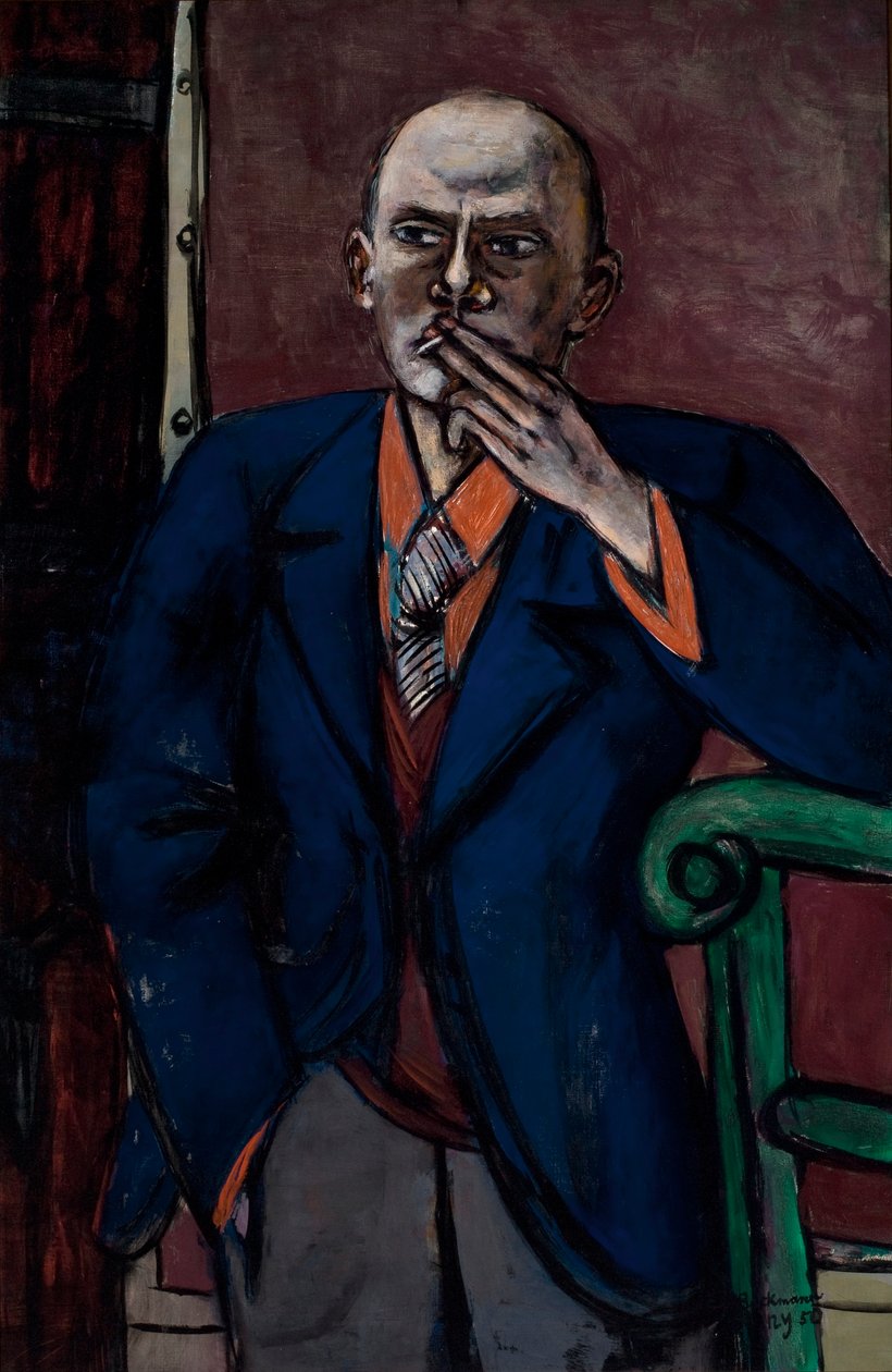 Selvportrett 1950 av Max Beckmann