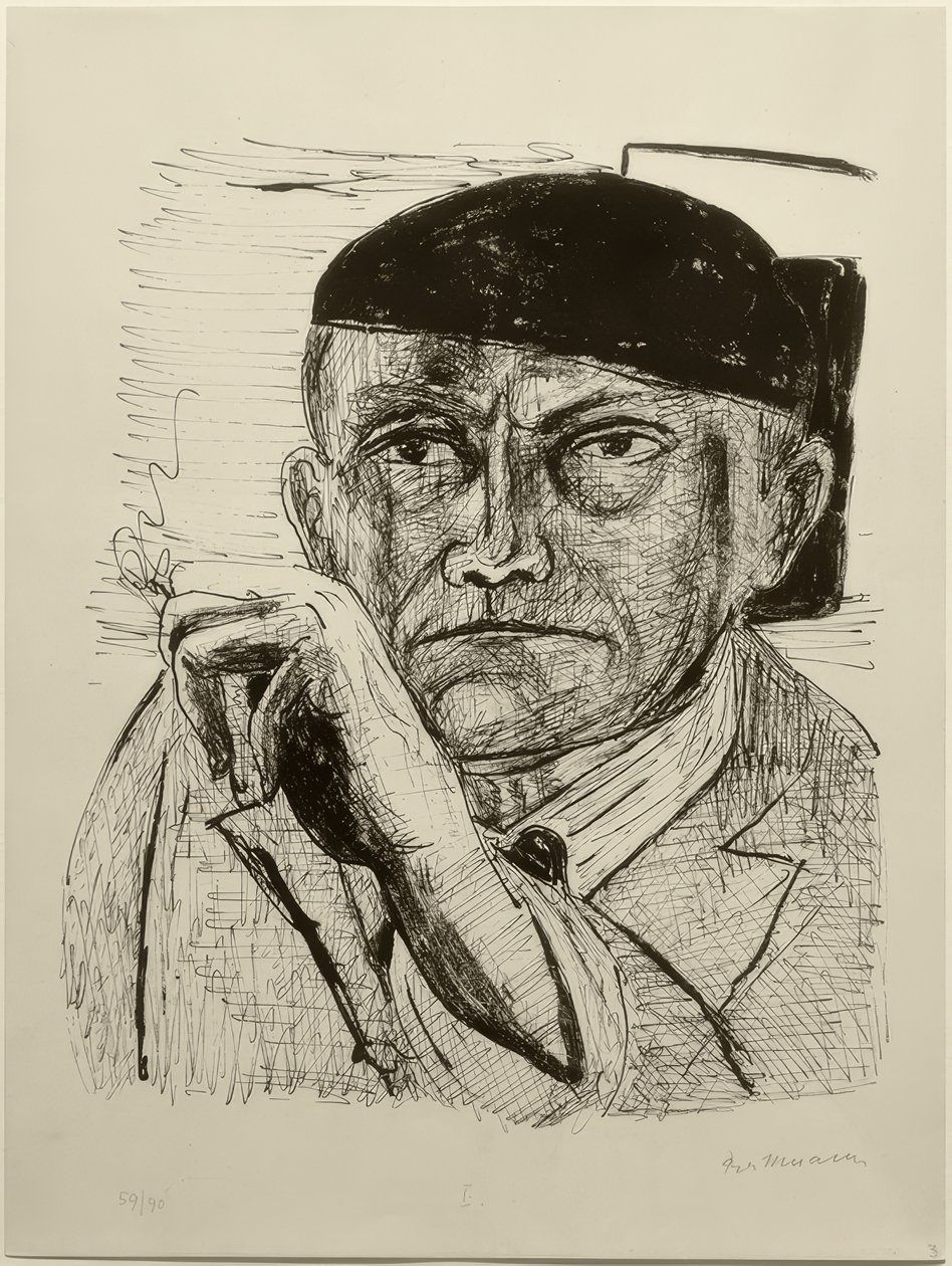 Selvportrett av Max Beckmann