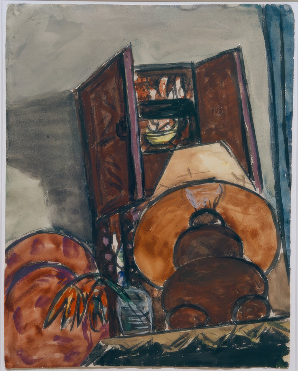 Stilleben med en lampe av Max Beckmann