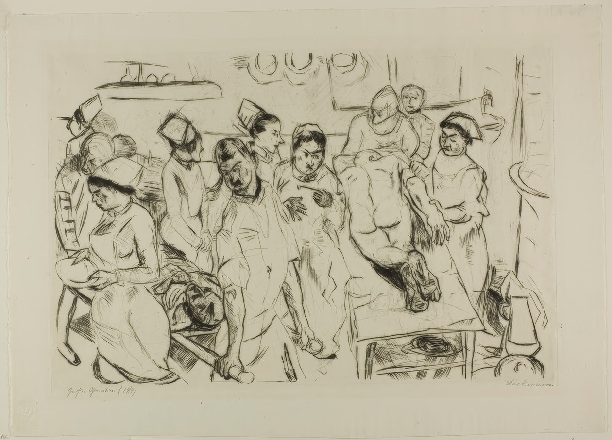The Large Operation, plate atten fra Gesichter av Max Beckmann