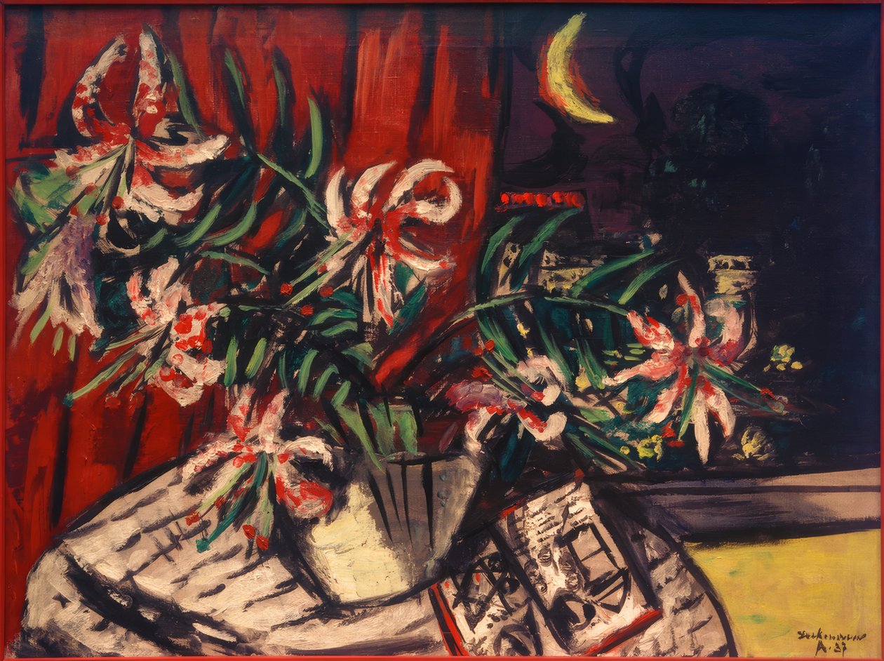 Tyrkiske liljer av Max Beckmann