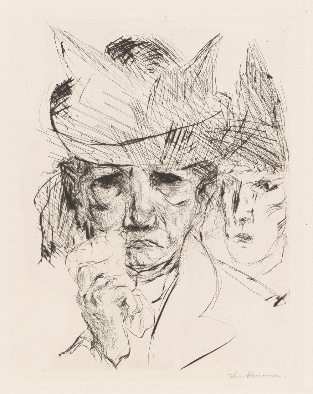 Gråtende kvinne av Max Beckmann
