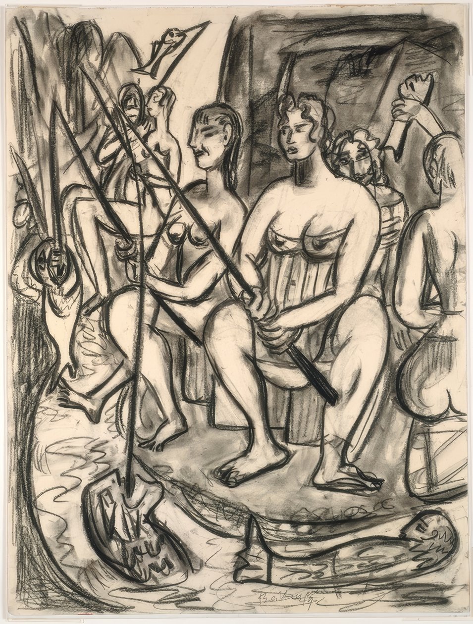 Kvinner Fiske av Max Beckmann