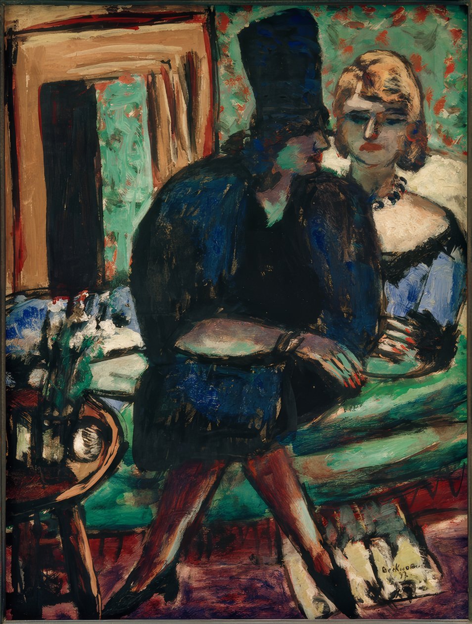 To kvinner på sofaen av Max Beckmann