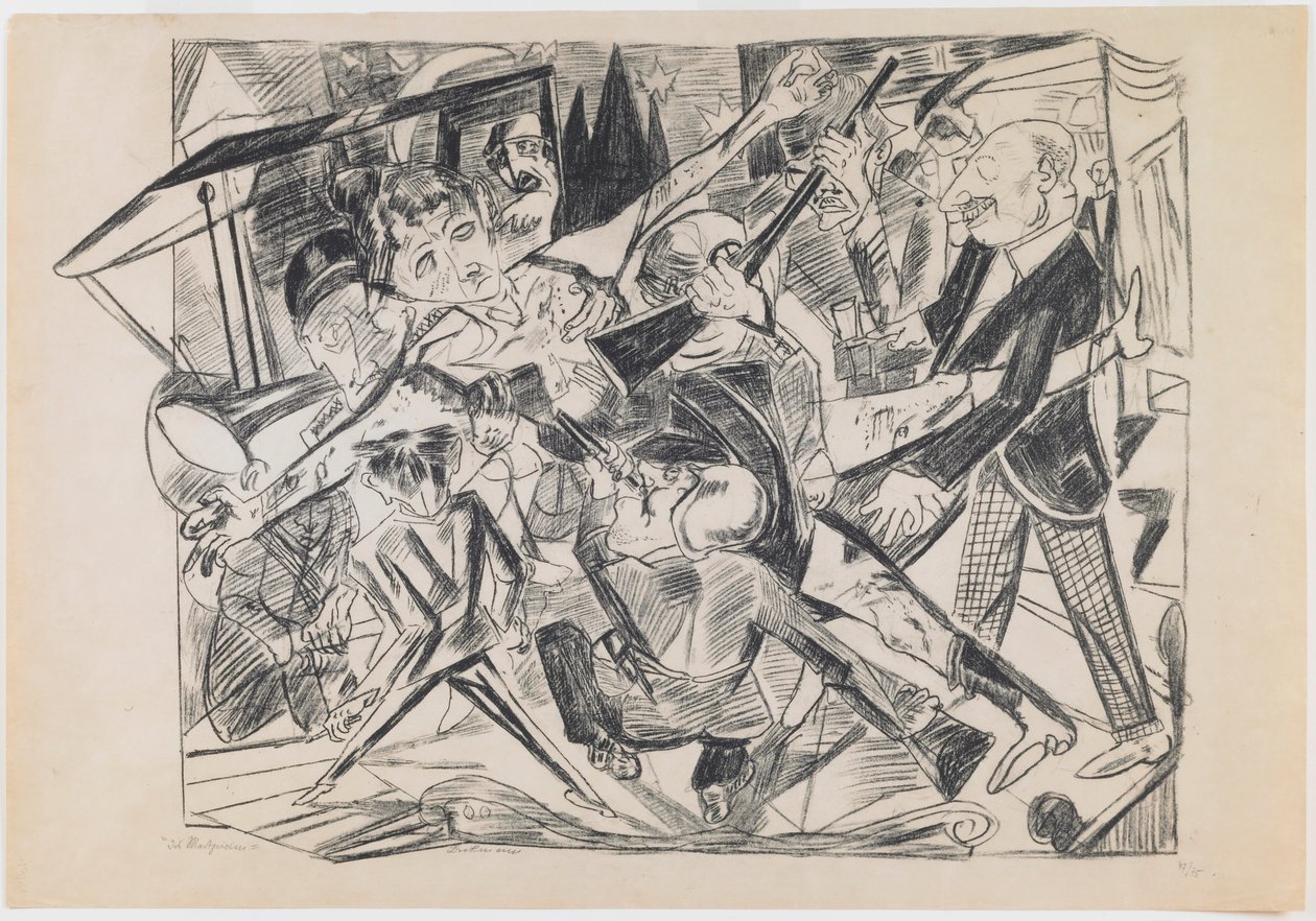 plate 4: Martyrium av Max Beckmann