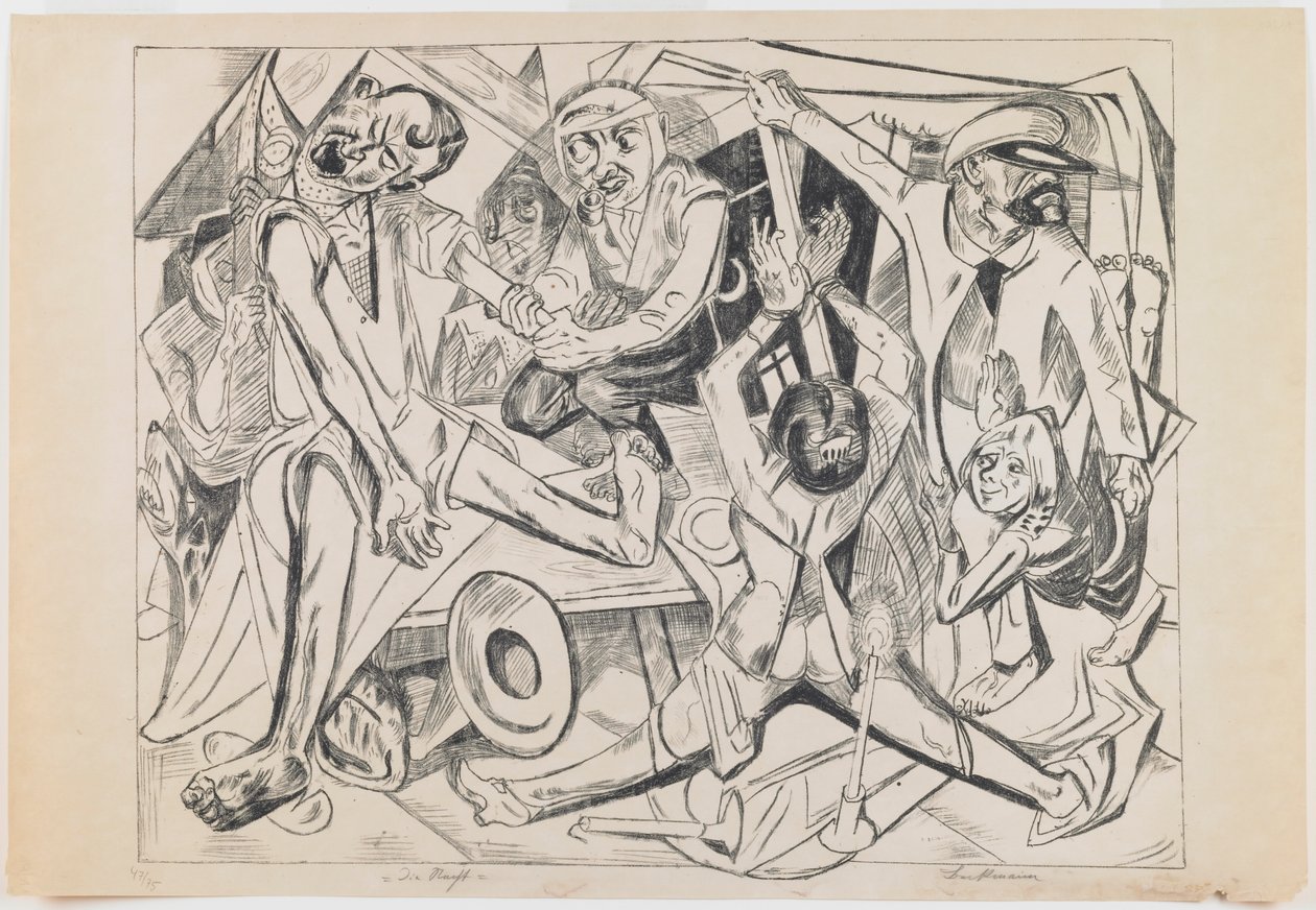plate 7: Natt av Max Beckmann
