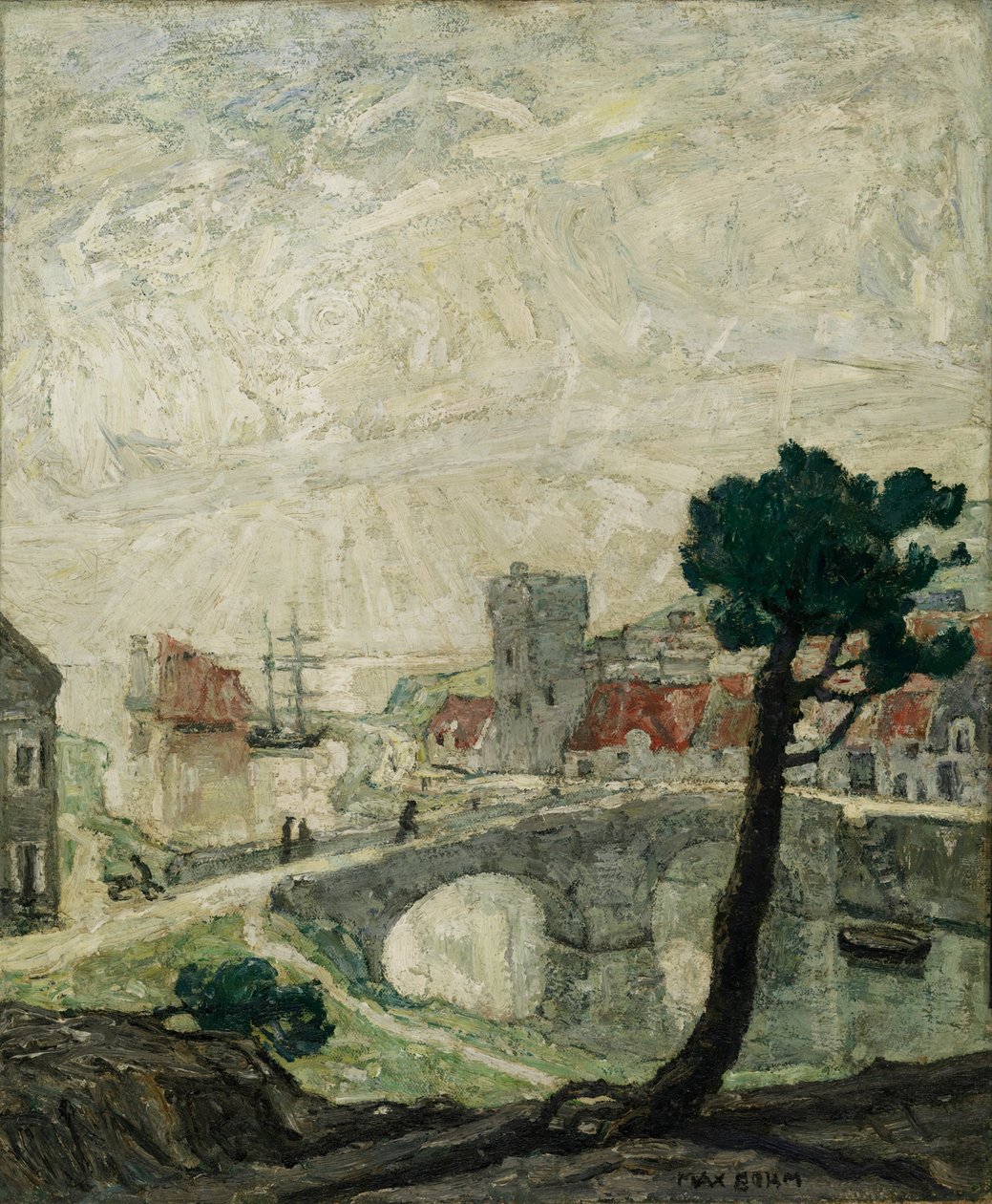 Gammel havn, 1921. av Max Bohm