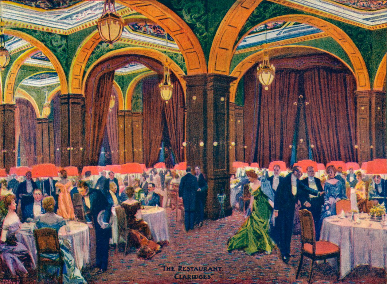 The Restaurant Claridges, c1800-tallet, 1905 av Max Cowper