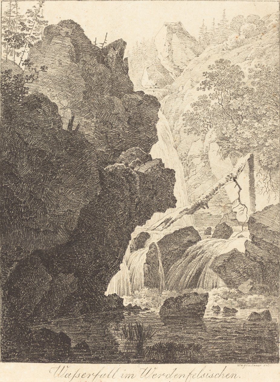 Fossen (fossen i Werdenfels) av Max Joseph Wagenbauer