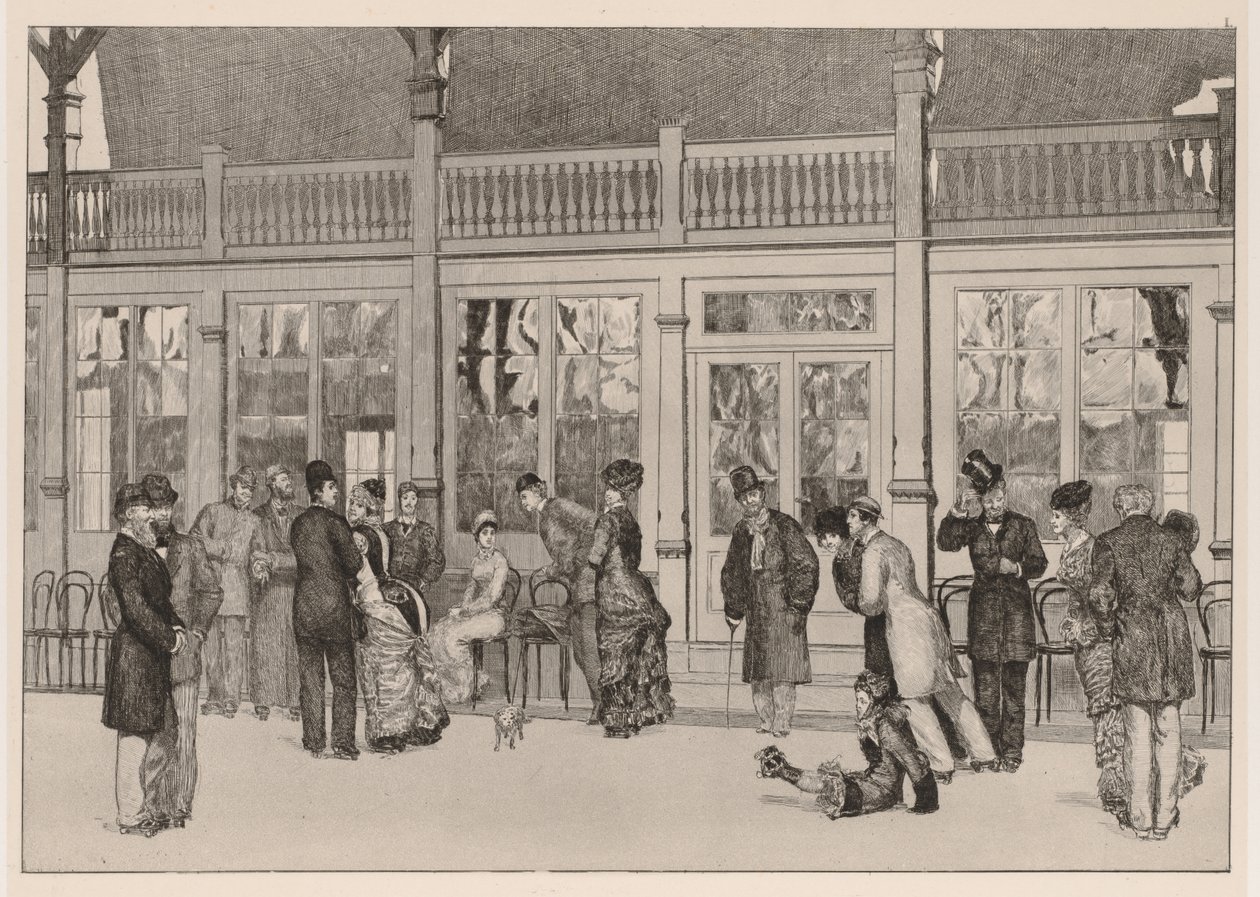 A Glove: The Locale, 1880. av Max Klinger