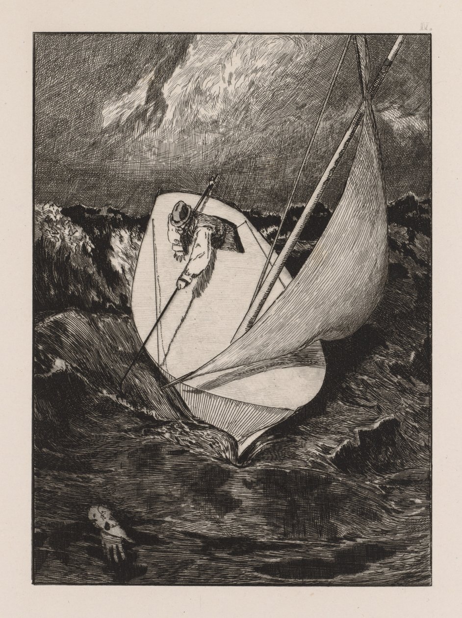 A Glove: The Rescue, 1880. av Max Klinger