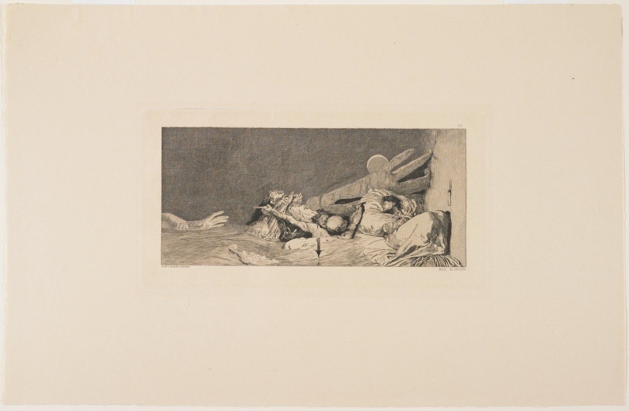 Angst, 1881 av Max Klinger