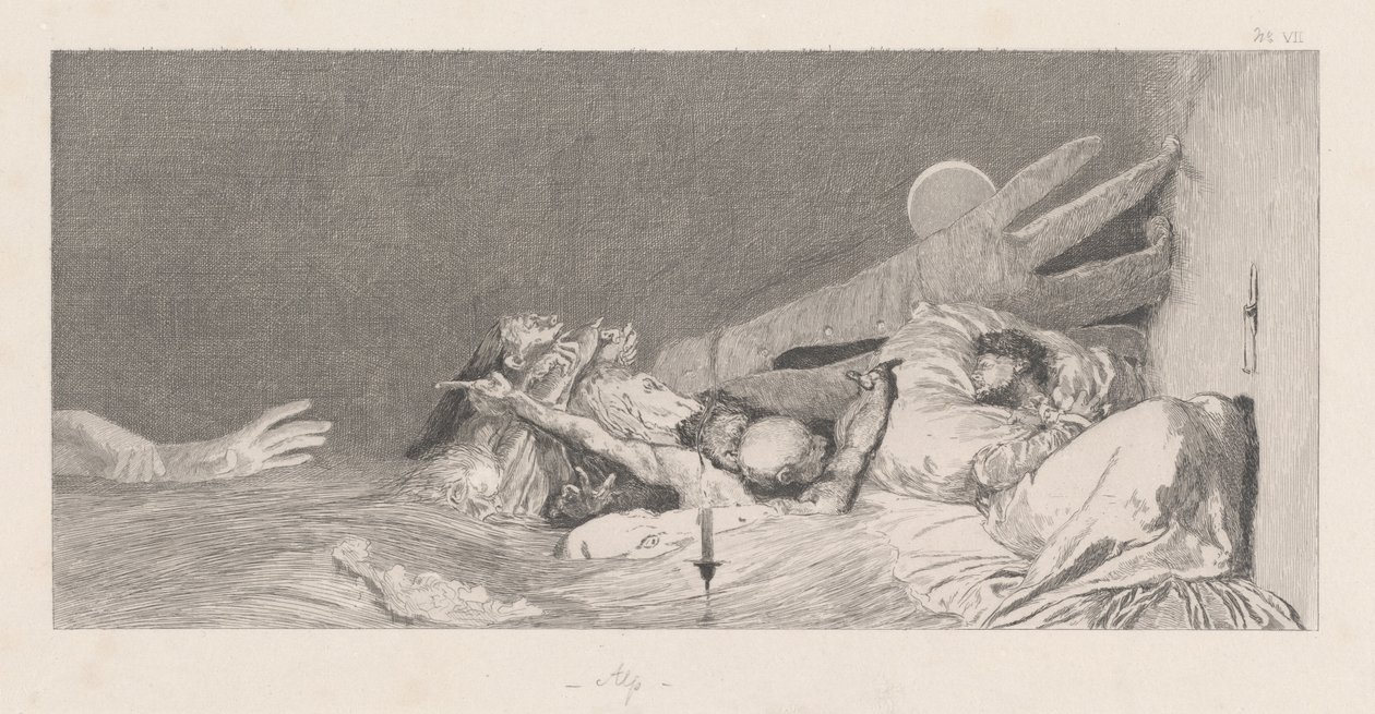 Angst frykt, 18781880. av Max Klinger