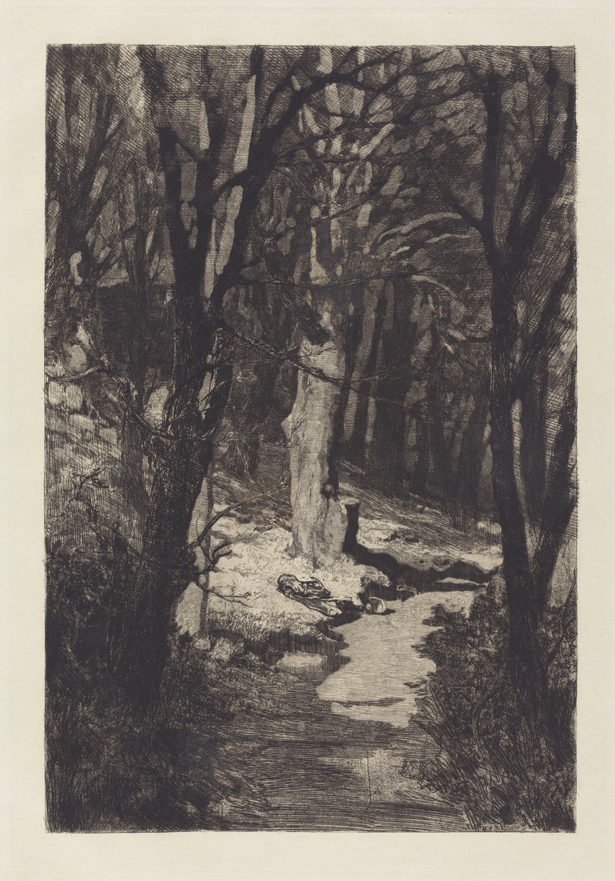 Im Walde In the Forest, 1883. av Max Klinger