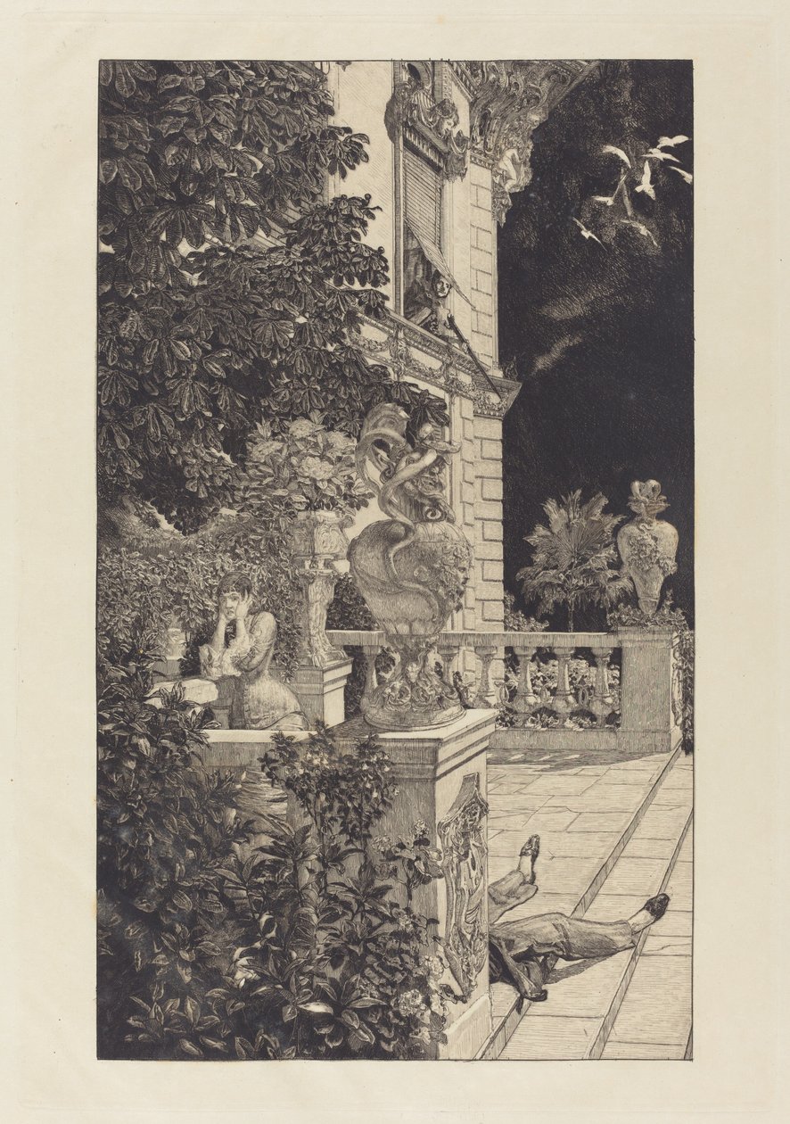 I Flagranti, 1883. av Max Klinger