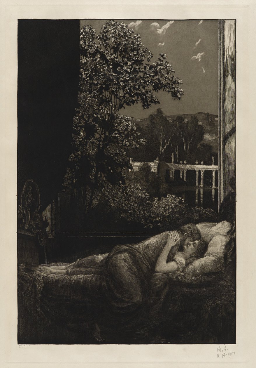 Natt (lykke) av Max Klinger