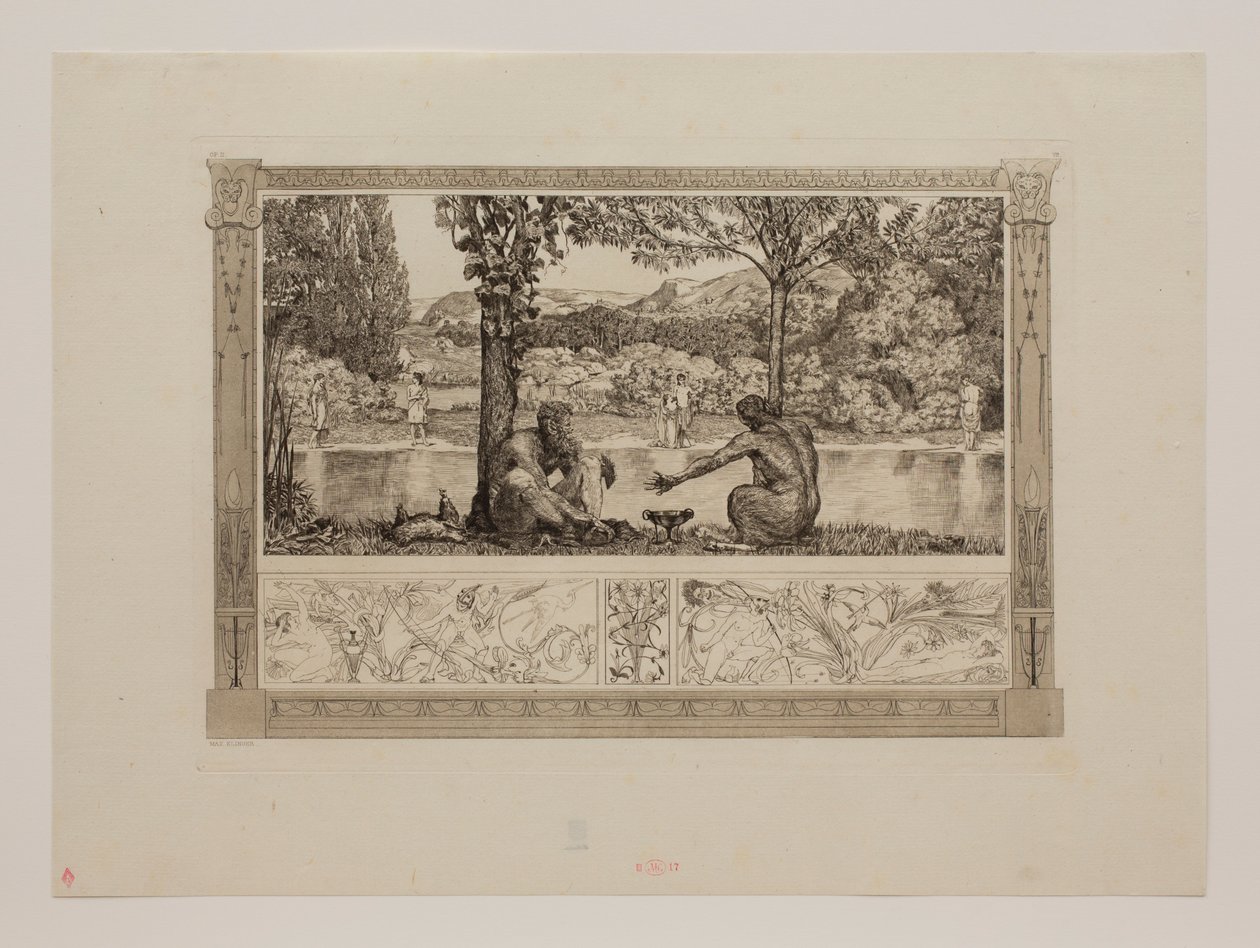 Narcissus og Echo I av Max Klinger