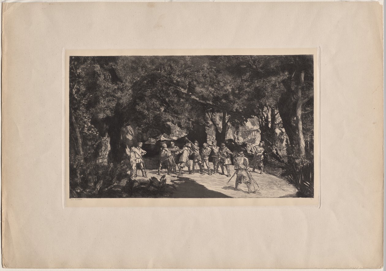 Simplicius blant soldatene av Max Klinger